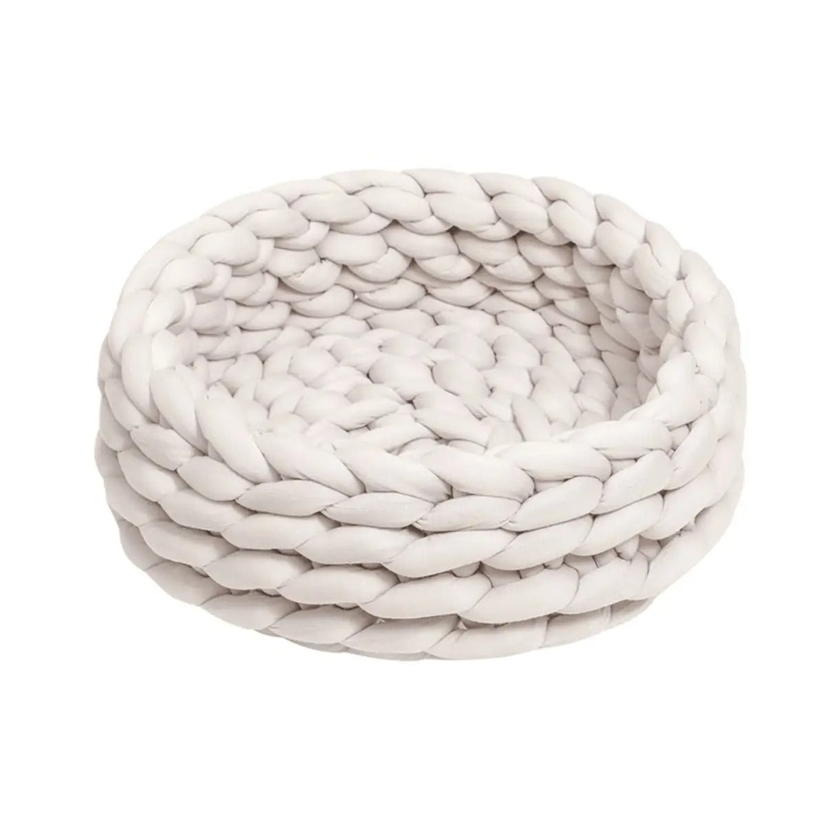 Chunky Handwoven Pet Bed, Machine Washable Cotton_CWMM6457