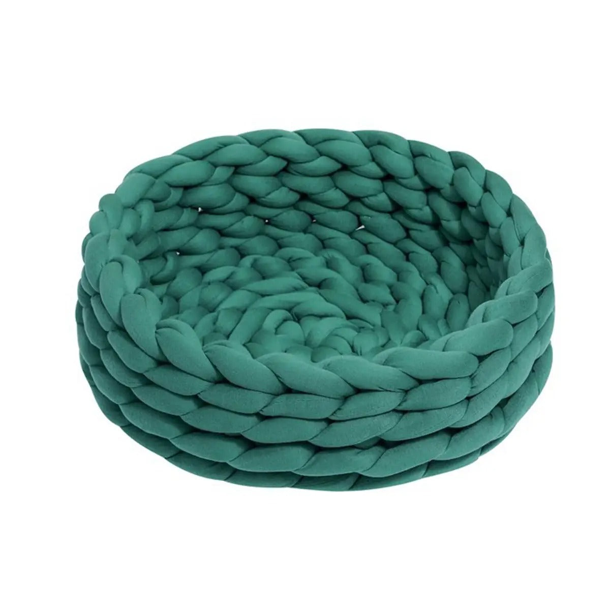 Chunky Handwoven Pet Bed, Machine Washable Cotton_CWMM6457