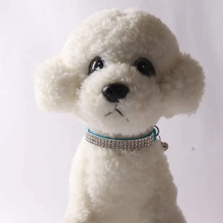 Sparkle Velvet Cat Collar with Bell & Rhinestones_CWMM7615