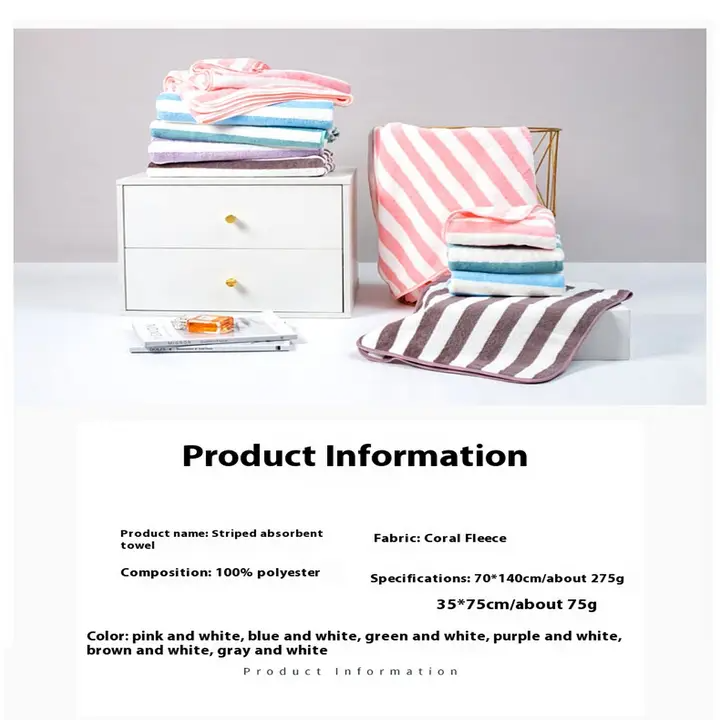 Super Absorbent Coral Fleece Pet Bath Towel_CWMM7491