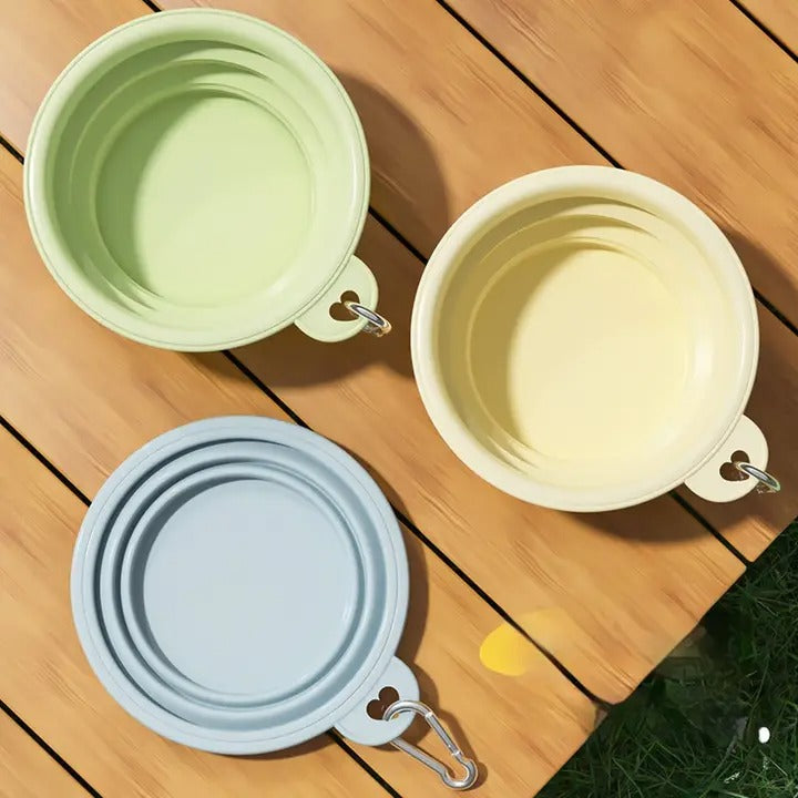 Travel Dog Water Food Bowl Collapsible_CWMM6222