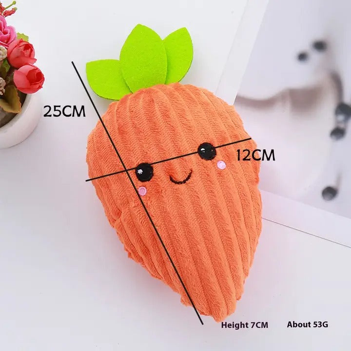 Striped Carrot Chew Pet Toy, Dental Care and Play_CWMM5394