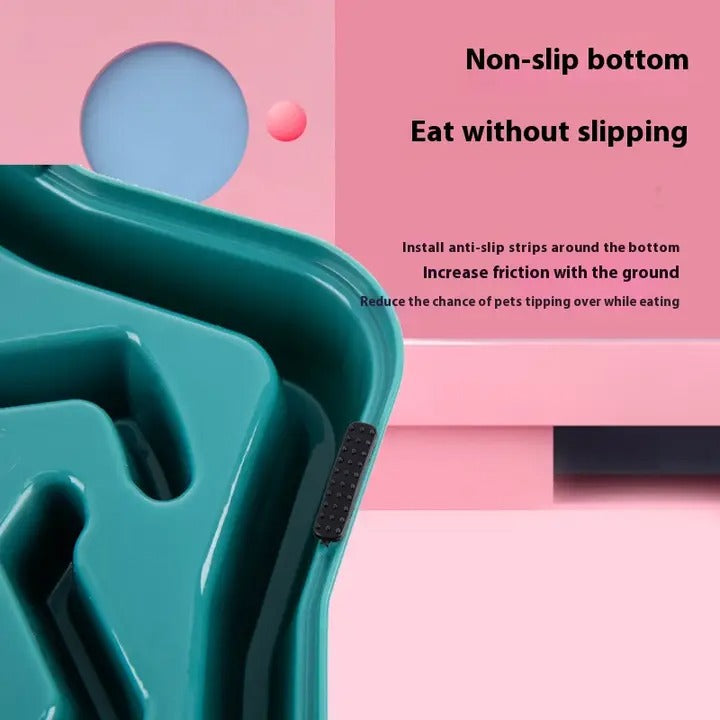 Star-Shaped Slow Feed Dog/Cat Pet Bowl,Anti-choke_CWMM5244