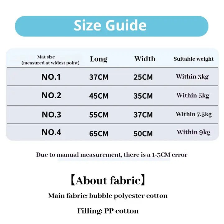 Universal Pet Bed Mat for Dogs, Cats, and Bunnies_CWMM6447