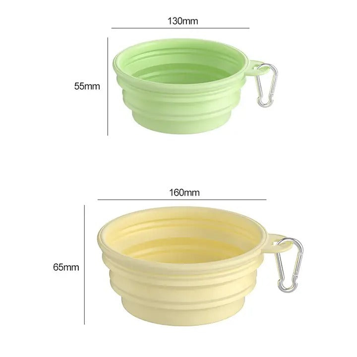 Travel Dog Water Food Bowl Collapsible_CWMM6222