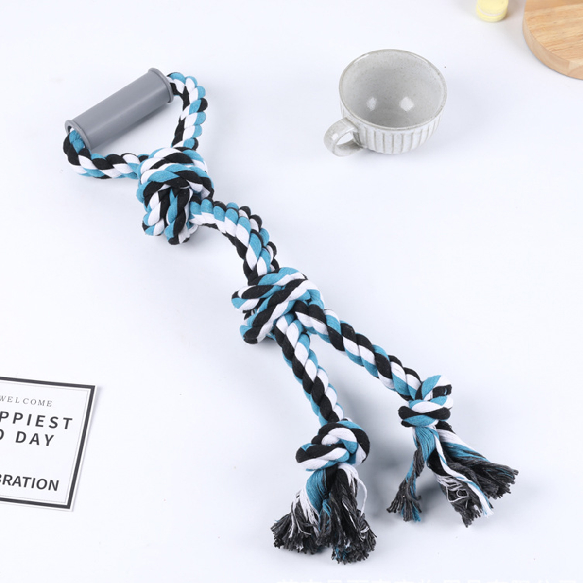 Large Dog Chew Rope Toy – Durable Dental Toy_CWMM8074