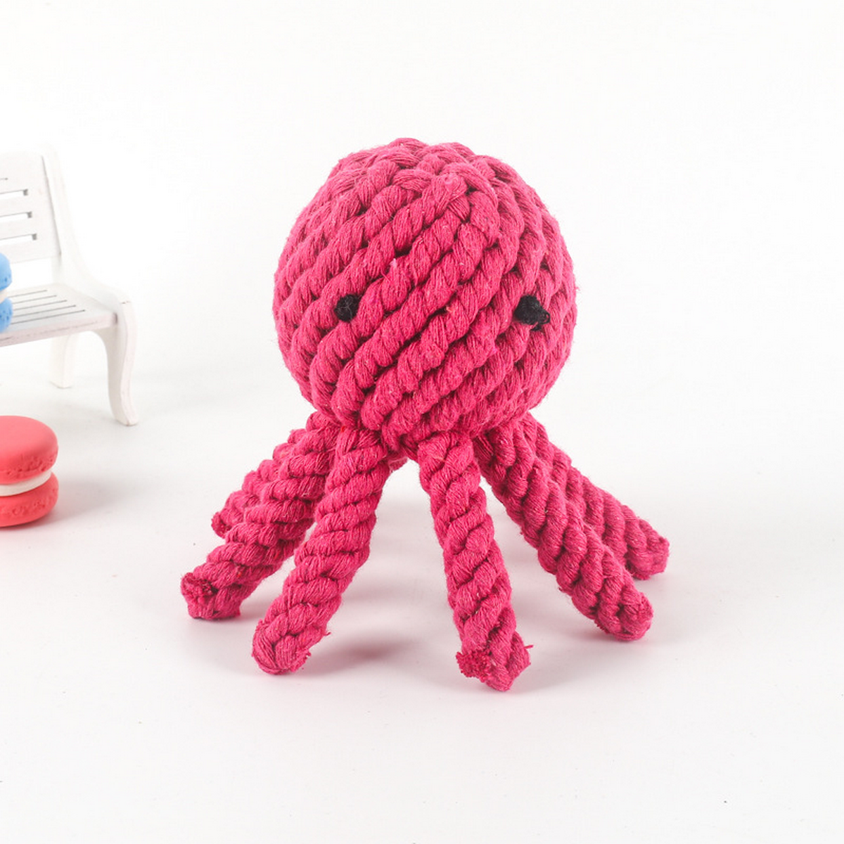 Octopus Rope Dog Toy – Handmade Cotton Chew_CWMM8031