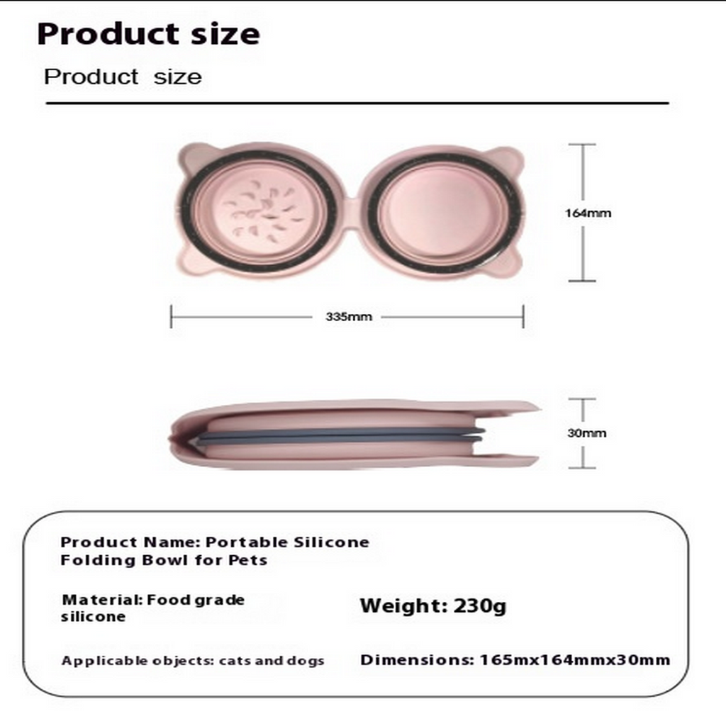 Foldable Anti-Gulp Pet Bowl for Dogs & Cats_CWMM7162