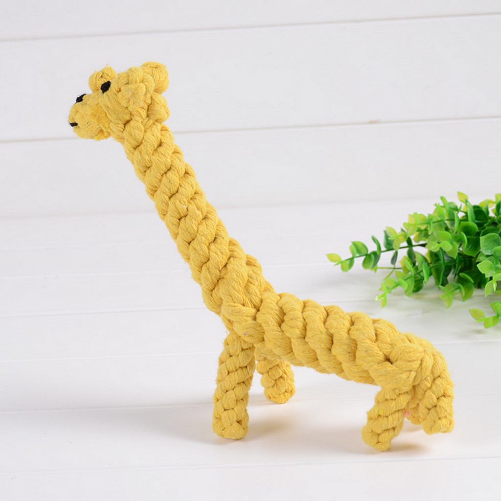 Giraffe Rope Dog Toy – Durable Chew Toy_CWMM8033