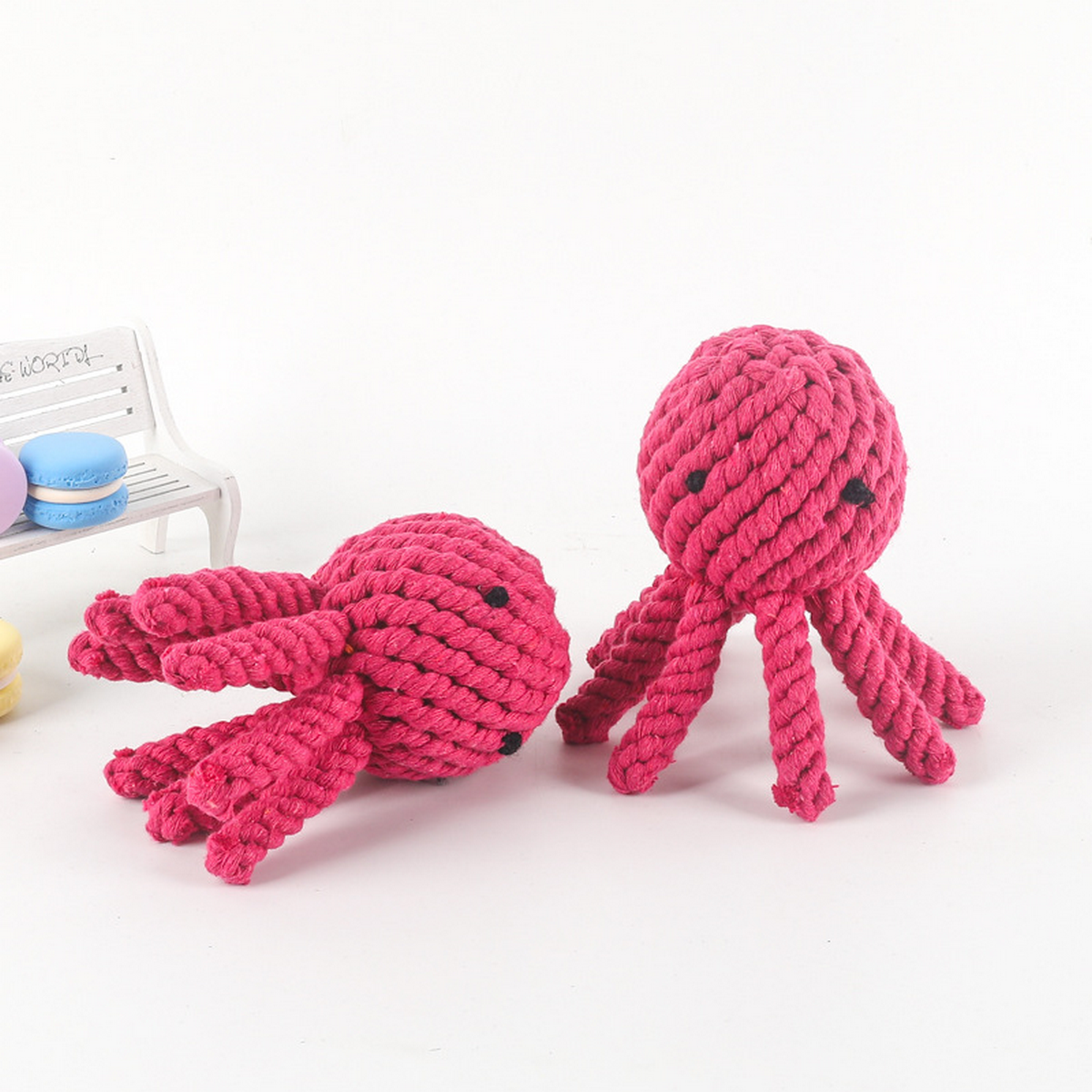 Octopus Rope Dog Toy – Handmade Cotton Chew_CWMM8031